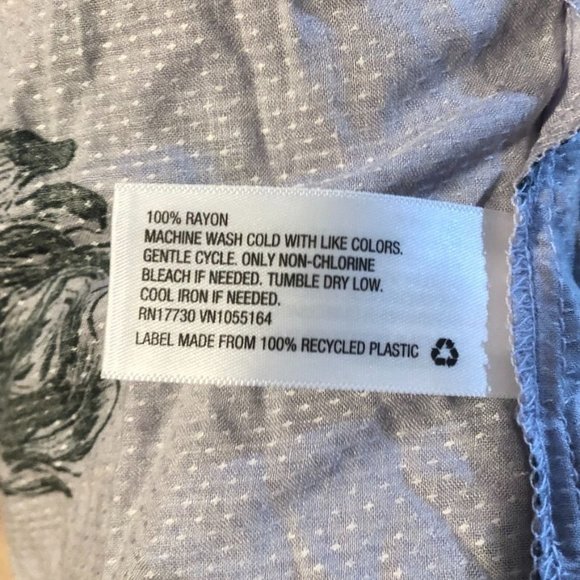 A New Day Prairie Style Long Sleeve Rayon Dress Sz XS Womens Light Purple Floral - Picture 5 of 5